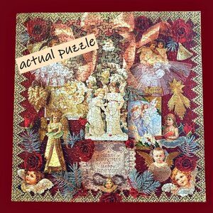 VTG Springbok VICTORIAN ANGELS 500 pc Puzzle in Tin 1990s Christmas *COMPLETE!!